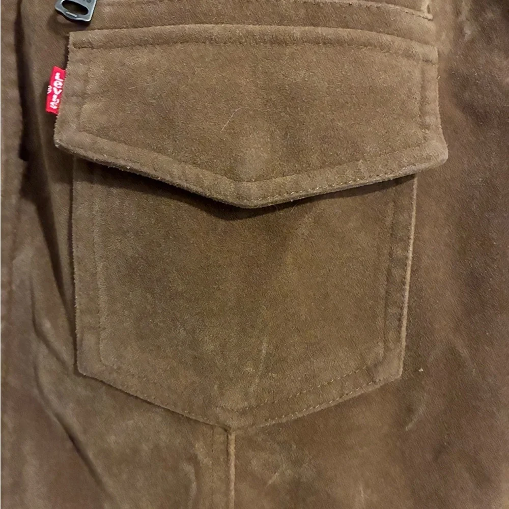 Levi's Brown Suede Bomber Jacket